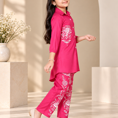 Shiidal Girls Casual Kurta and Palazzo Set