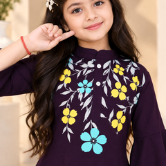 Girls Top And Plazzoo Sets