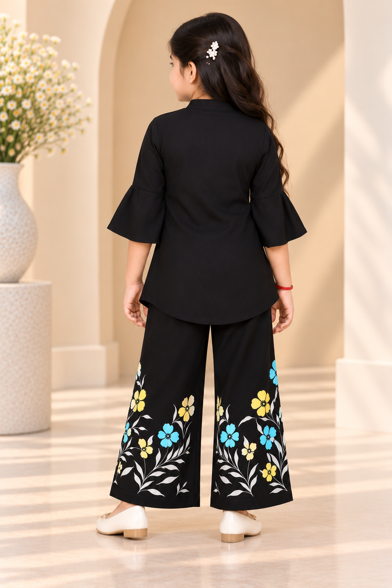 Girls Top And Plazzoo Sets
