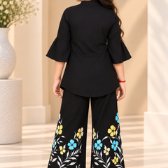Girls Top And Plazzoo Sets