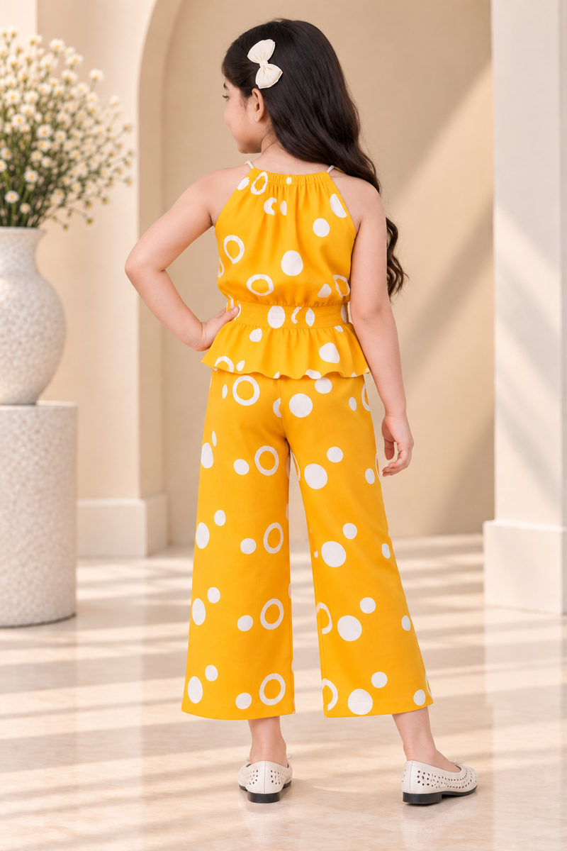 Ring print top and pant set
