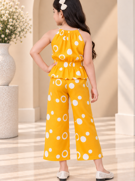 Ring print top and pant set