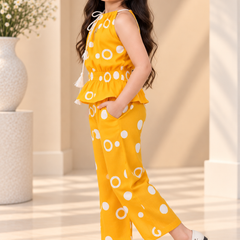 Ring print top and pant set