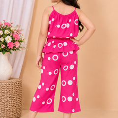 Ring print top and pant set