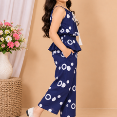 Ring print top and pant set