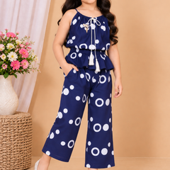 Ring print top and pant set