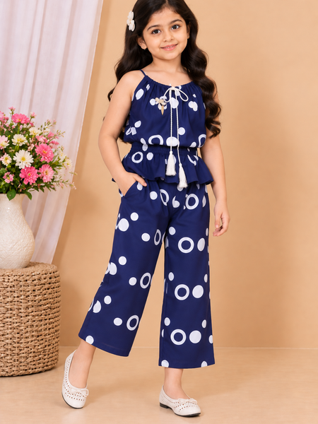 Ring print top and pant set