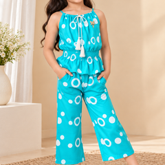 Ring print top and pant set
