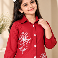 Shiidal Girls Casual Kurta and Palazzo Set