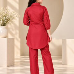 Shiidal Girls Casual Kurta and Palazzo Set