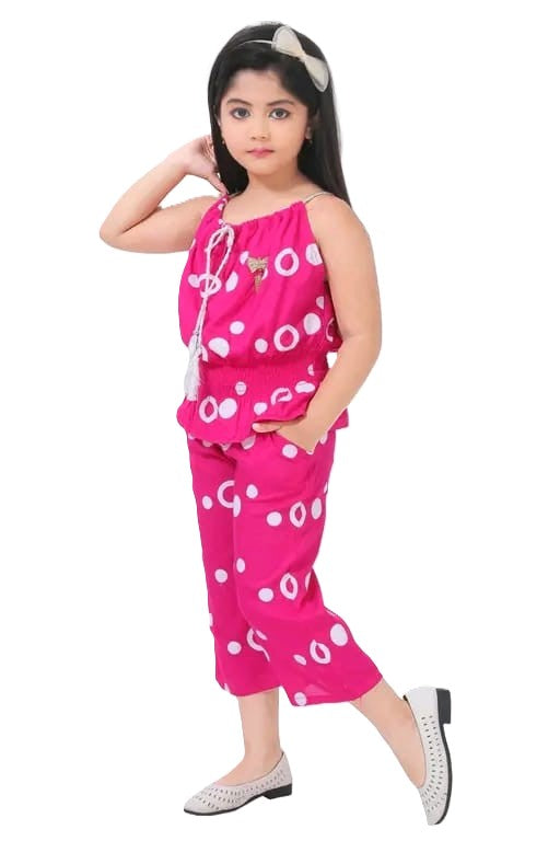 Ring print top and pant set