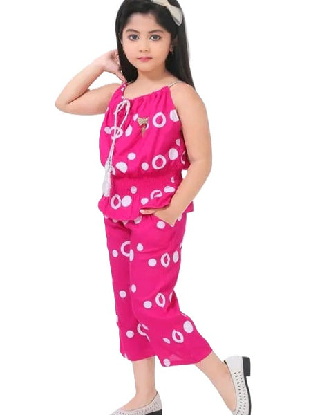 Ring print top and pant set