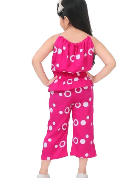 Ring print top and pant set