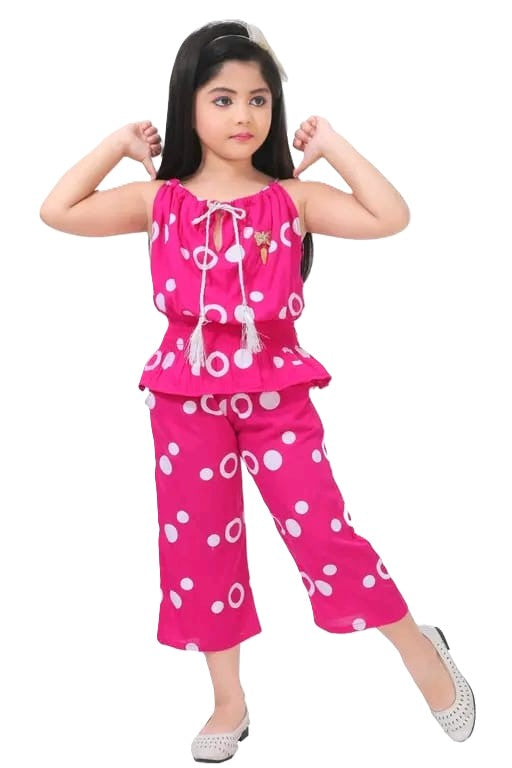 Ring print top and pant set