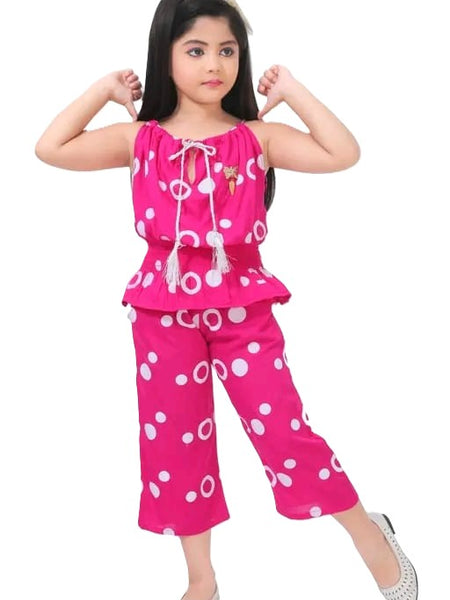 Ring print top and pant set