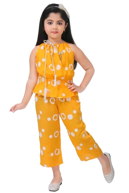Ring print top and pant set