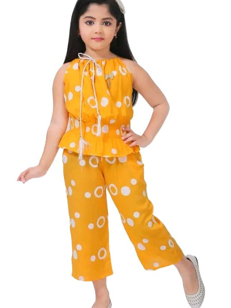 Ring print top and pant set
