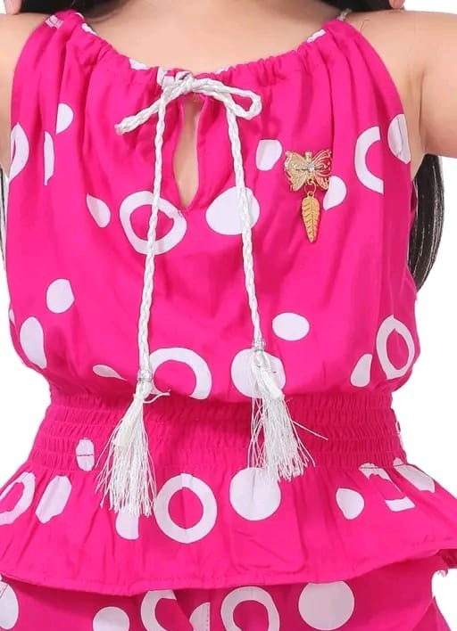 Ring print top and pant set