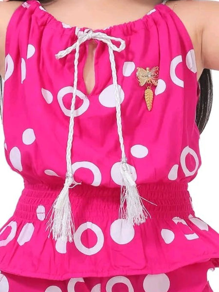 Ring print top and pant set