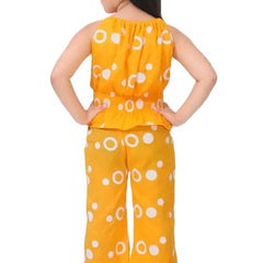 Ring print top and pant set