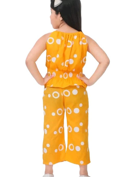 Ring print top and pant set