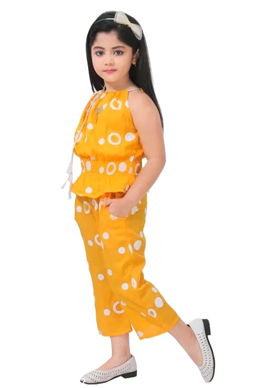 Ring print top and pant set
