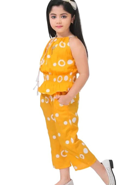 Ring print top and pant set