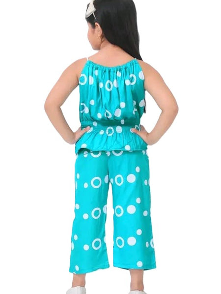 Ring print top and pant set
