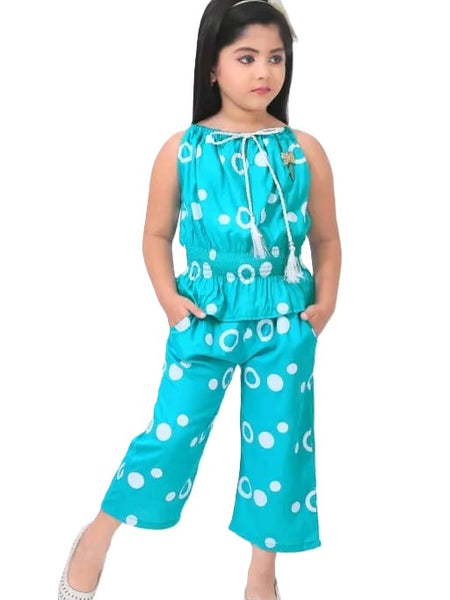 Ring print top and pant set