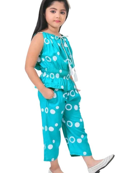 Ring print top and pant set