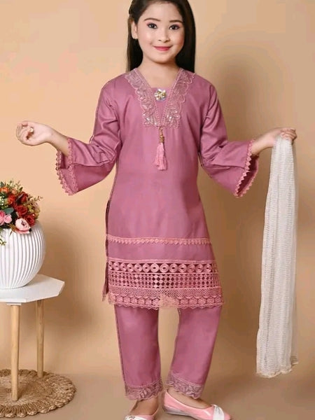 Shiidal Girls Casual, Festive & Party Kurta, Pyjama & Dupatta Set