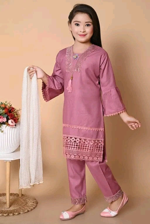 Shiidal Girls Casual, Festive & Party Kurta, Pyjama & Dupatta Set