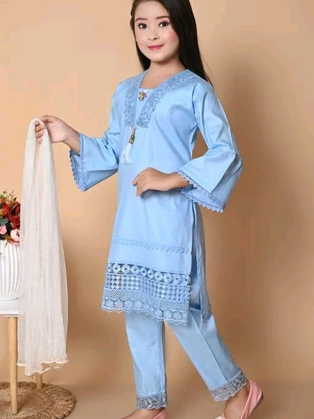 Shiidal Girls Casual, Festive & Party Kurta, Pyjama & Dupatta Set