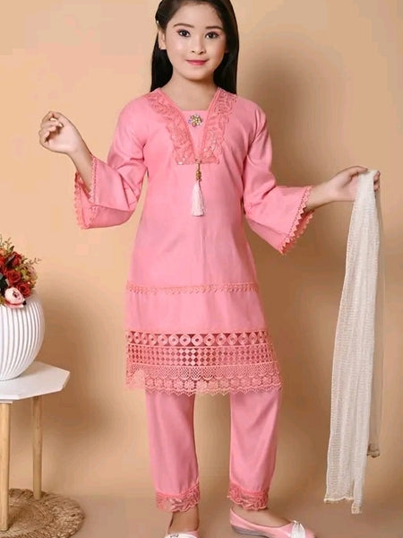 Shiidal Girls Casual, Festive & Party Kurta, Pyjama & Dupatta Set