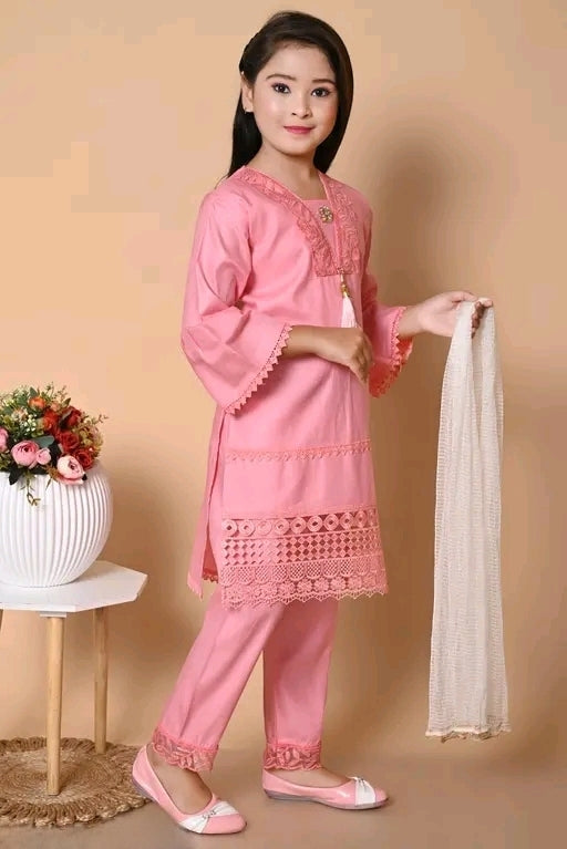 Shiidal Girls Casual, Festive & Party Kurta, Pyjama & Dupatta Set
