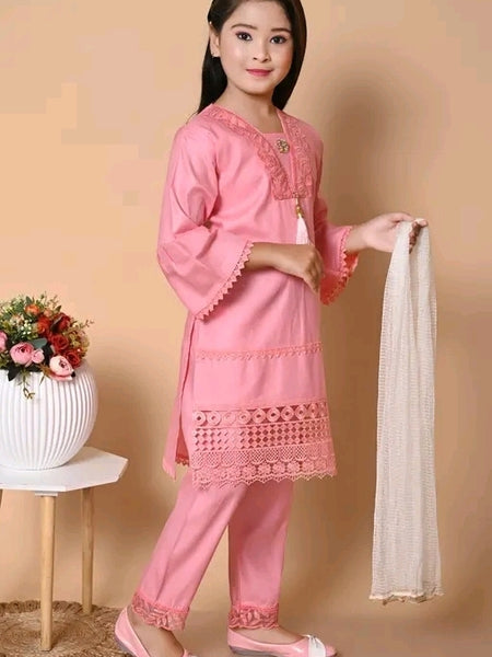 Shiidal Girls Casual, Festive & Party Kurta, Pyjama & Dupatta Set