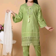 Shiidal Girls Casual, Festive & Party Kurta, Pyjama & Dupatta Set