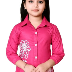 Shiidal Girls Casual Kurta and Palazzo Set