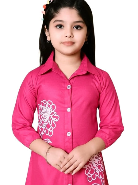 Shiidal Girls Casual Kurta and Palazzo Set