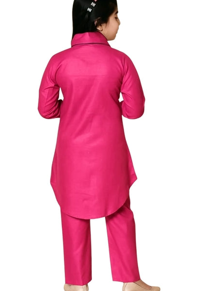 Shiidal Girls Casual Kurta and Palazzo Set