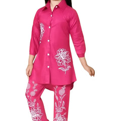 Shiidal Girls Casual Kurta and Palazzo Set