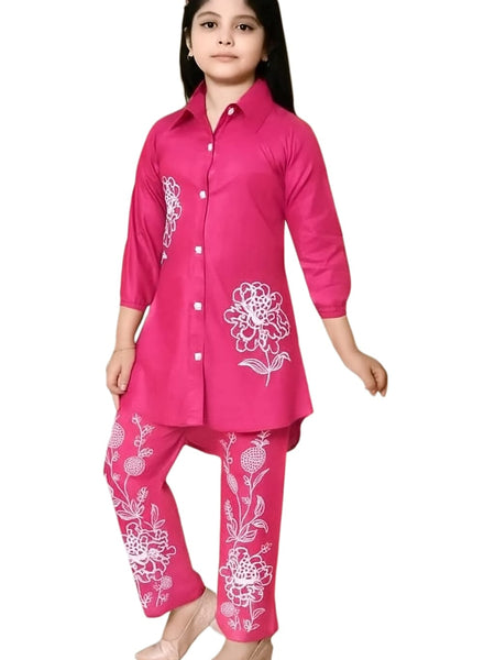 Shiidal Girls Casual Kurta and Palazzo Set