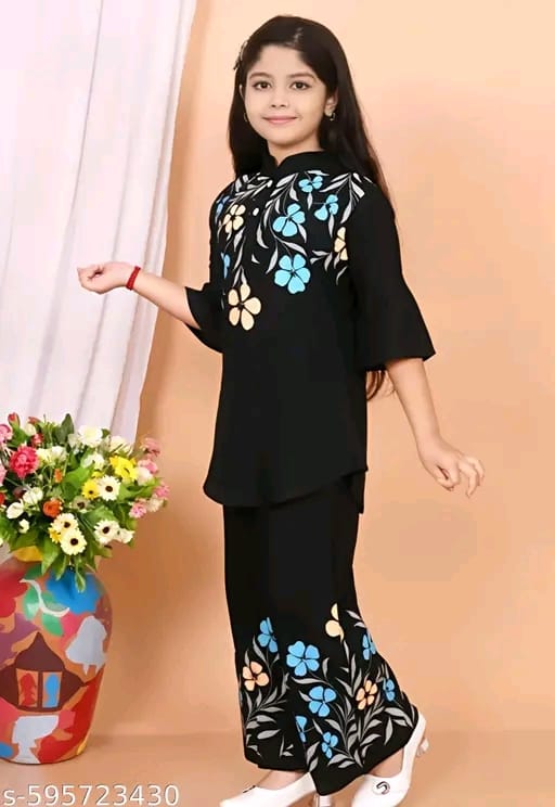 Girls Top And Plazzoo Sets