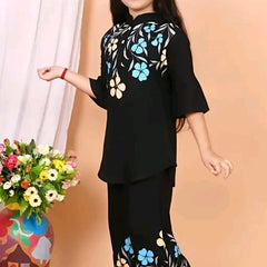 Girls Top And Plazzoo Sets