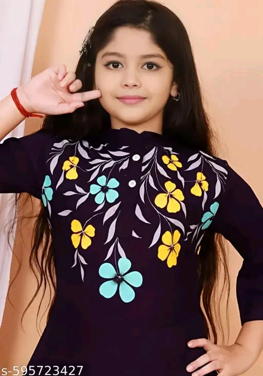 Girls Top And Plazzoo Sets
