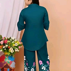 Girls Top And Plazzoo Sets