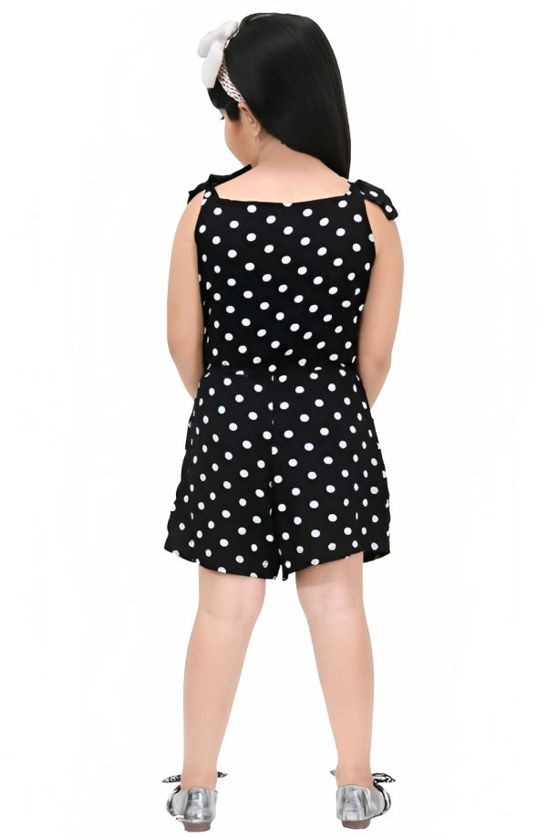Shiidal Dungaree For Girls Casual Printed Cotton Blend