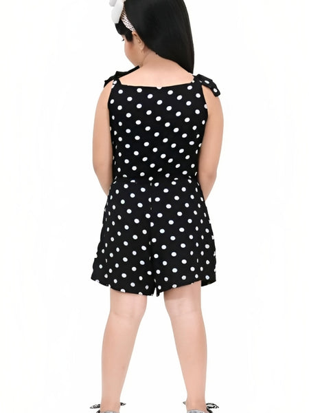 Shiidal Dungaree For Girls Casual Printed Cotton Blend