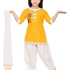 Shiidal Girls Casual, Formal, Festive & Party Kurta and Patiala Set