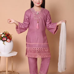 Shiidal Girls Casual, Festive & Party Kurta, Pyjama & Dupatta Set